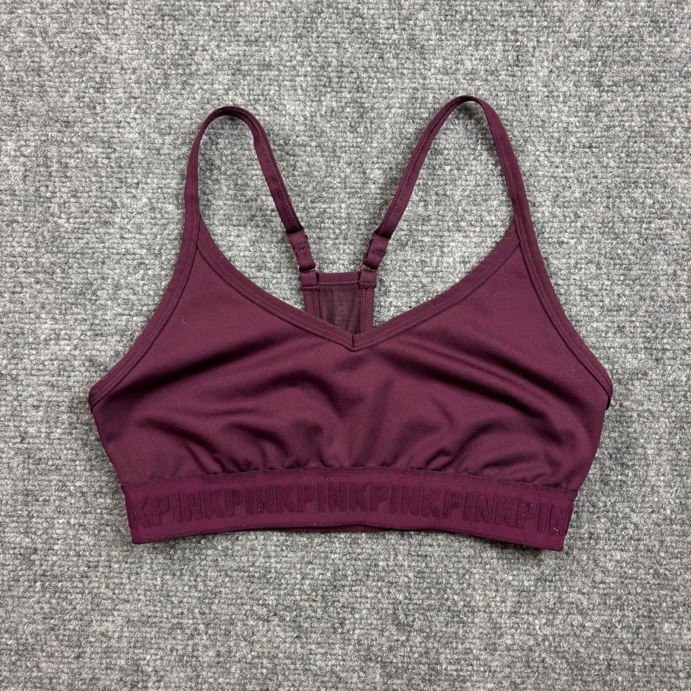 PINK by Victoria’s Secret Pink Ultimate Lightly Lined Bralette Maroon size Small
